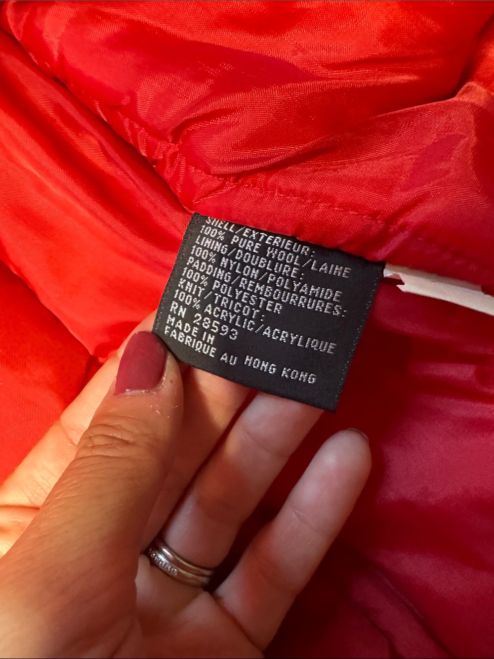Vintage 80’s red bomber jacket - Picture 14 of 16